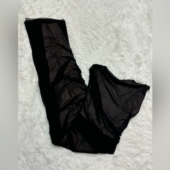 NEW ZARA SS23 BLACK CONTRAST TULLE DRESS - Picture 9 of 9